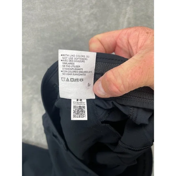 Under Armour Men's Performance Pants 38x30 Black Golf Stretch Outdoors - Picture 8 of 10